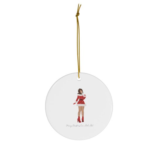 Discover Mariah Carey Tour Merry Christmas One And All! Ceramic Ornament