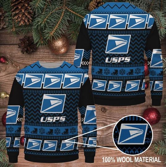 Discover Postal Service Ugly Christmas Sweater