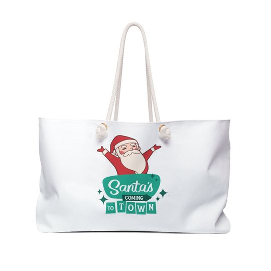 Discover Santa Christmas Weekender Bag