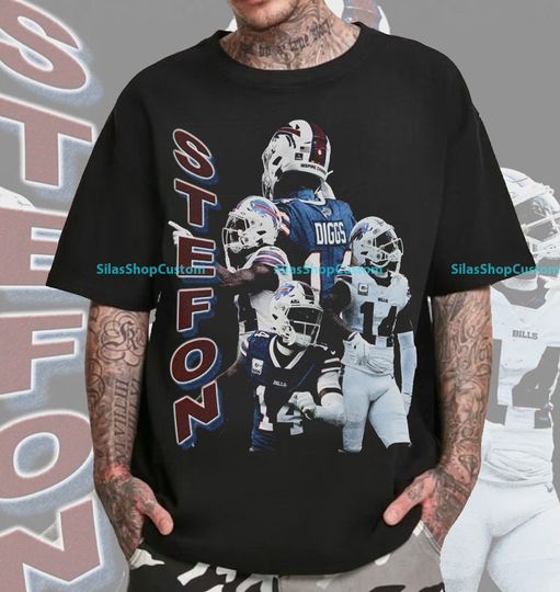 Discover Vintage 90s Graphic Style Stefon Diggs T-Shirt, Stefon Diggs T-Shirt, Football T-Shirt