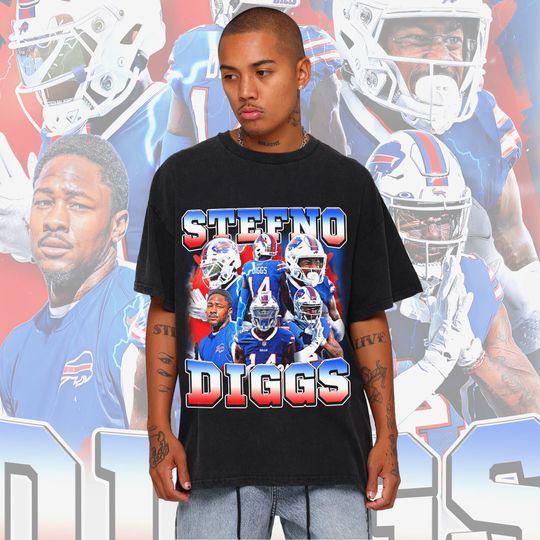 Discover Stefon Diggs Vintage Shirt, Football shirt, Stefon Diggs Vintage 90's Graphic Tee