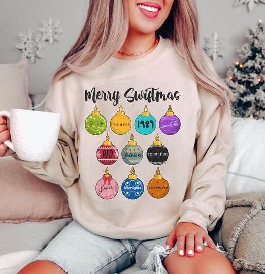 Discover Merry Swiftmas Sweatshirt, Swiftmas
