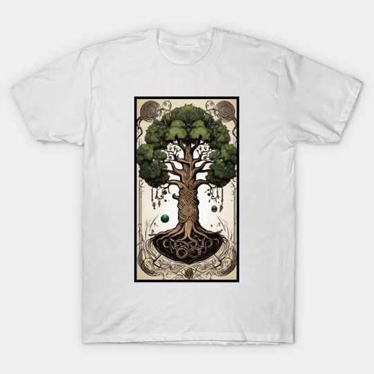 Discover Yggdrasil tree - Fantasy Art - T-Shirt