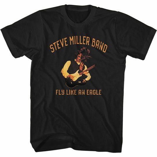 Discover Steve Miller Band Eagle Black Adult T-Shirt
