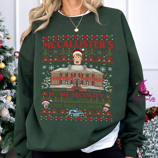 Discover McCalister Home Security Sweatshirt | Kevin McCalister | Funny Kevin Alone Xmas Sweatshirt