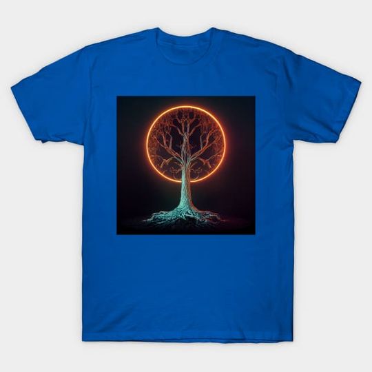 Discover Yggdrasil World Tree of Life - Mjolnir - T-Shirt