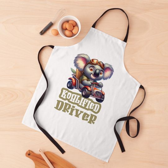 Discover Cute Koalified Driver Kitchen Apron