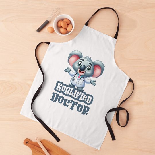 Discover Cute Koalified Doctor Kitchen Apron
