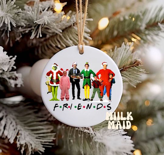 Discover Christmas funny character Home Alone Elf Santa Tree Ornament Christmas Tree ornament