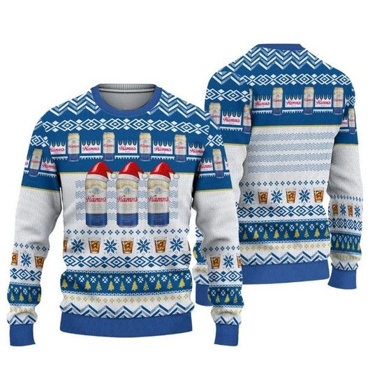 Discover Hamm's Beer Drink Ugly Christmas Sweater 2023