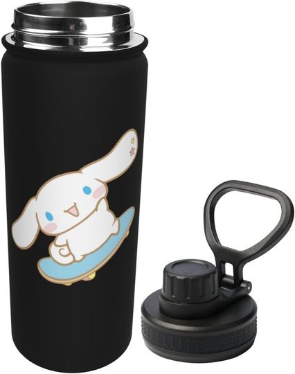 Discover Cinnamoroll Stainless Steel Water Bottles Sports Lid