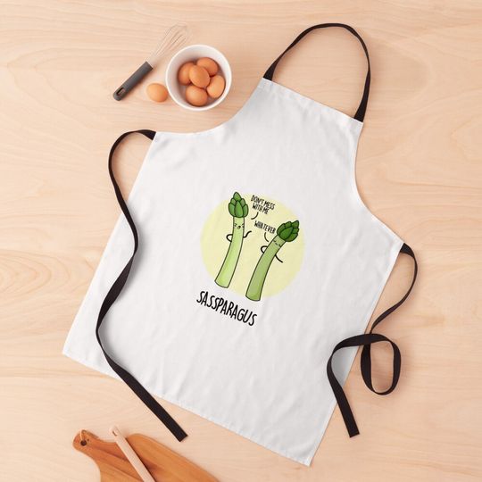 Discover Sassparagus Funny Asparagus Vegetable Puns Apron