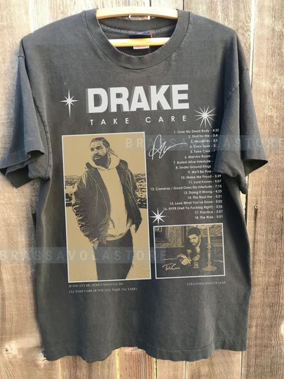 Discover Drake Shirt,Aubrey Take Care graphic hip hop tshirt,Bootleg Drake Graphic Tee
