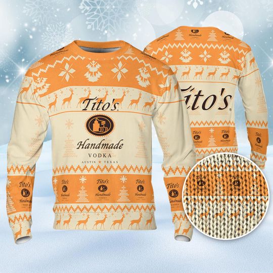 Discover Tito Handmade Ugly Sweater Pine Trees n Reindeer Beer Loves ugly Gift