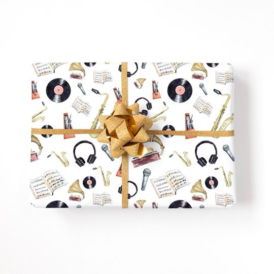 Discover Vintage Music Gift Wrap