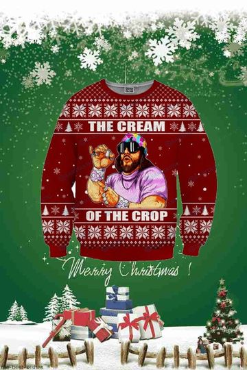 Discover Macho Man Randy Savage Ugly Sweater, The Cream of the Crop Macho Man