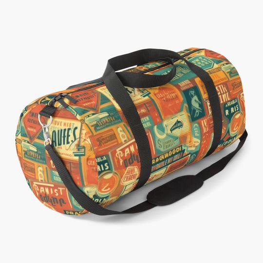 Discover Vibrant Signs Patterns Duffel Bag