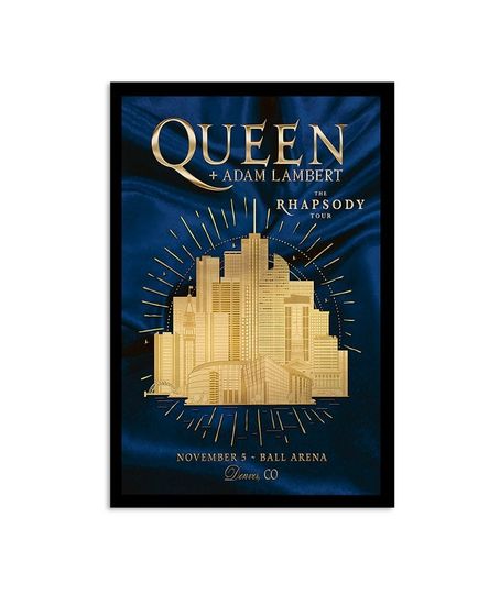 Discover Queen And Adam Lambert Ball Arena Tour 2023 Poster