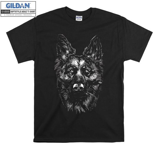 Discover German Shepherd Monochrome T shirt Hoodie
