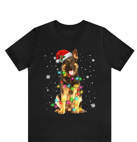 Discover German Shepherd Christmas Lights Shirt