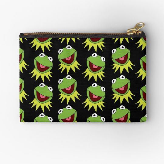 Discover K the Frog Pattern Makeup Bag