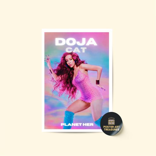 Discover Doja Cat Planet Her Album Poster, Room Decor, Music Decor