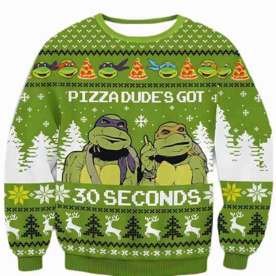 Discover TMNT Teenage Mutant Ninja Turtles Ugly Christmas Sweater