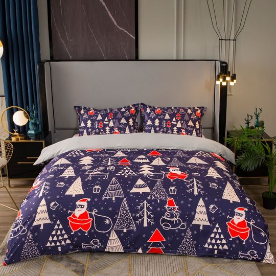Discover 3D Santa Claus Duvet Covers Set, Christmas Bedding Set