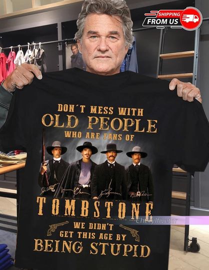Discover Vintage Tombstone Movie T-Shirt - Classic Graphic Tee for Fans