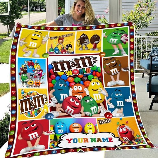 Discover Personalized M And M Blanket, M And M Christmas Fleece Blanket