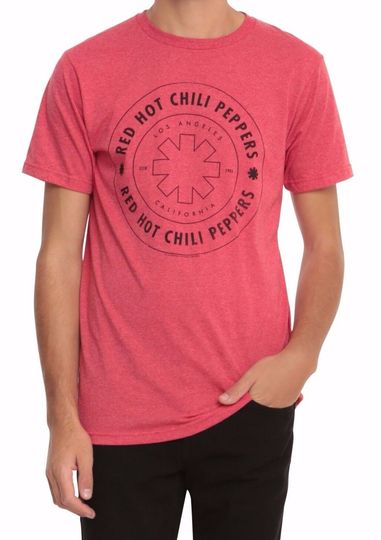 Discover Red Hot Chili Peppers Circle Logo T-Shirt