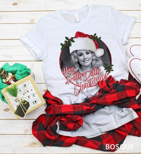 Discover Have a Holly Dolly Christmas Christmas T Shirt