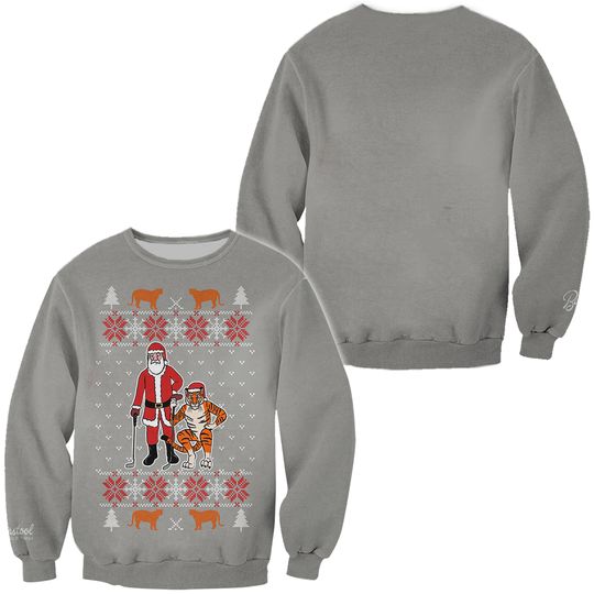 Discover Barstool Golf Tiger Vision Christmas Sweater
