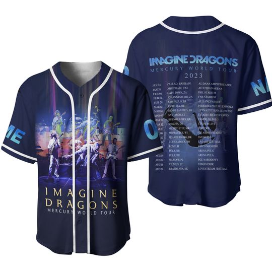 Discover Personalized Imagine Dragons Baseball Jersey