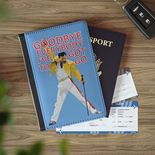 Discover Goodbye Everybody I've Got To Go Funny Passport Cover