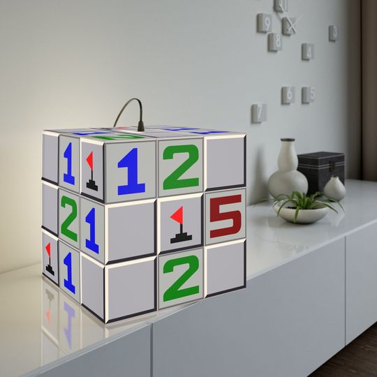 Discover Minesweeper Light Cube Lamp