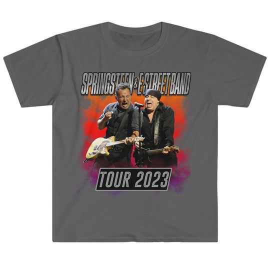 Discover Bruce Springsteen Tour 2023 Unisex Softstyle T-Shirt