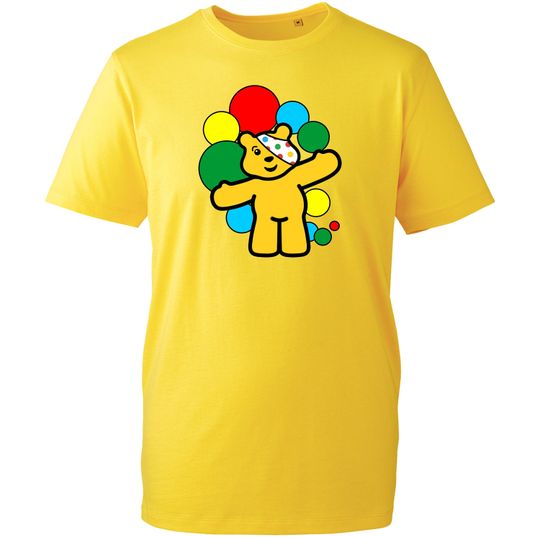 Discover Children In Need 2023 UK Boys Girls Pudsey Bear T-Shirt