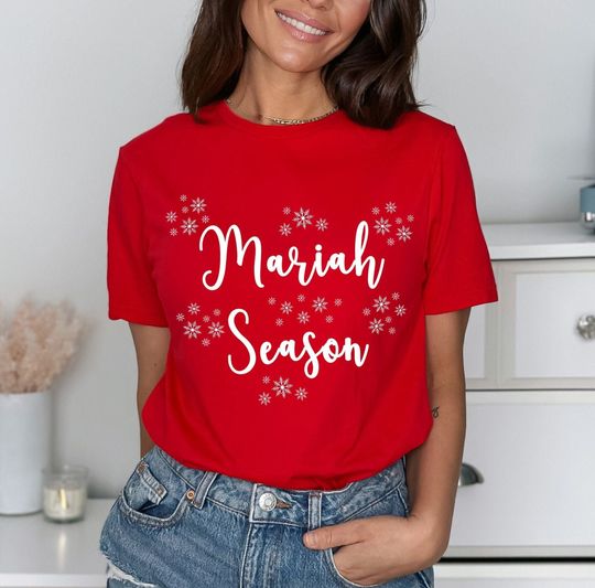 Discover Mariah Season Shirt, Christmas Mariah Shirt, Christmas Gift, Winter Shirt