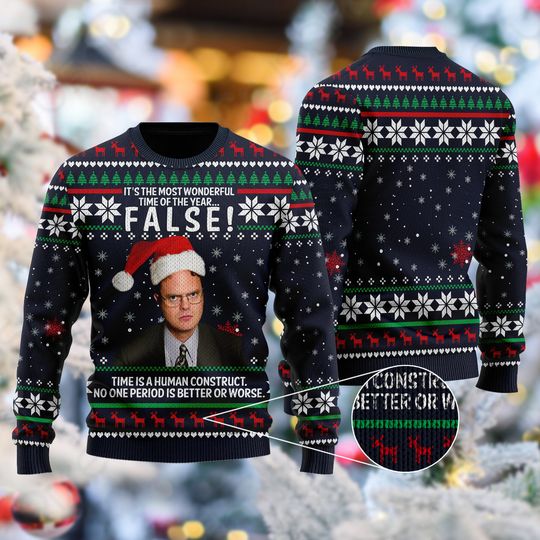 Discover False Time Is A Human Construct Quotes 3D Sweater