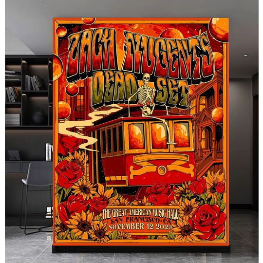 Discover Zach Nugent's Dead Set November 12, 2023 San Francisco, CA Poster