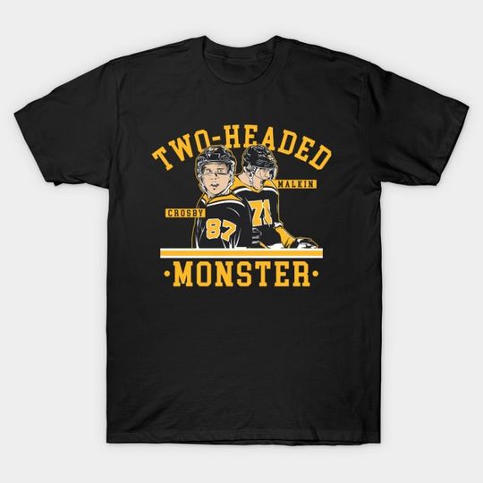 Discover Sidney Crosby & Evgeni Malkin Two-Headed Monster - Sidney Crosby - T-Shirt