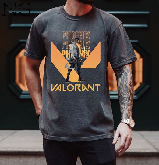 Discover Phoenix Valorant Shirt, Agent Valorant Shirt, Birthday Gift for Gamer, Gamer Inspired