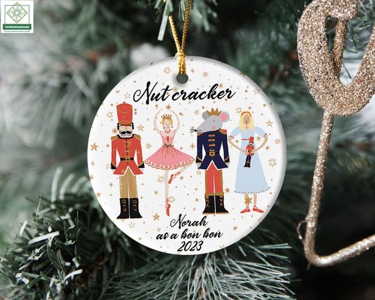 Discover Custom Nutcracker Christmas 2023 Ornament, Nutcracker Ballerina Ornament