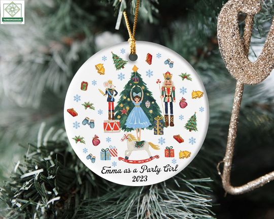 Discover Custom Nutcracker Party Girl Ornament, Nutcracker Ballet 2023 Ornament