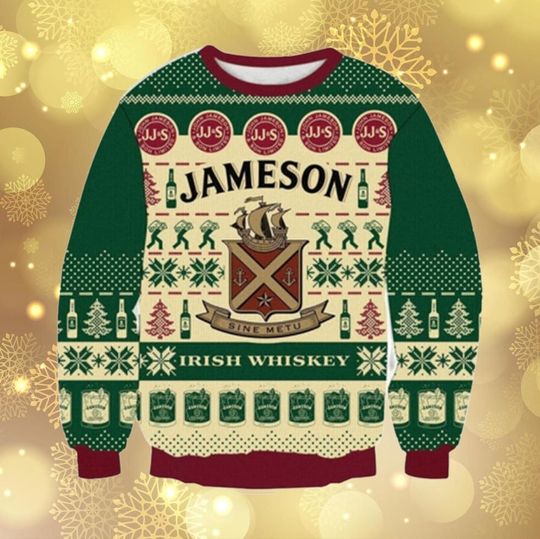 Discover Jamesonn Irish Whiskey Ugly Sweater, Christmas Ugly Sweater