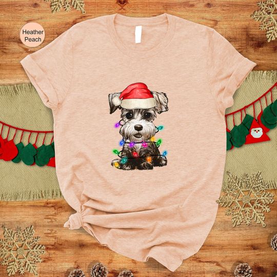 Discover Christmas Miniature Schnauzer Shirt, Cozy Dog TShirt