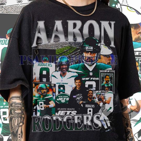 Discover Vintage 90s Aaron Rodgers Graphic T-Shirt - Great Gift for NFL Lovers