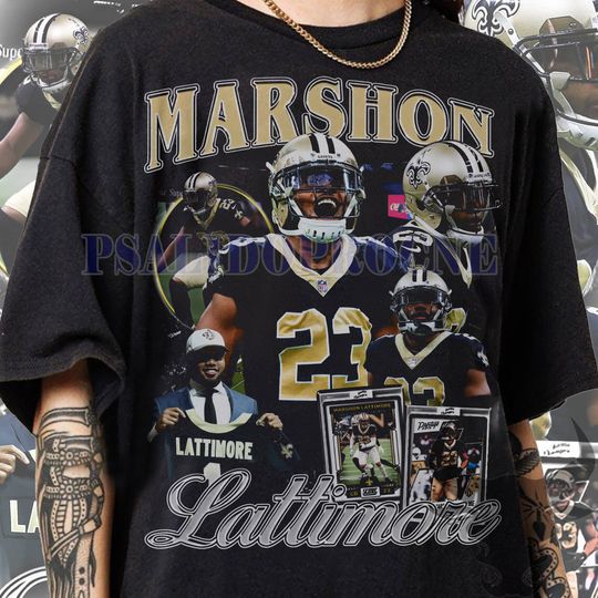 Discover Vintage 90s Graphic Style Marshon Lattimore T-Shirt, Vintage Tee, American Football Gift