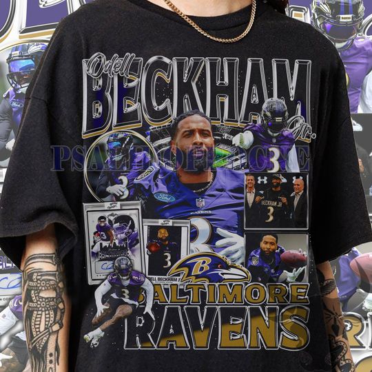 Discover Vintage 90s Graphic Style Odell Beckham Jr T-Shirt, Odell Beckham Jr Vintage Tee, American Football Gift